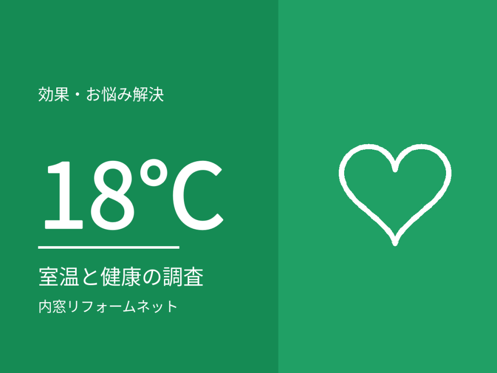 窓の断熱と健康。国の調査が示す室温と健康の関係、その読み方