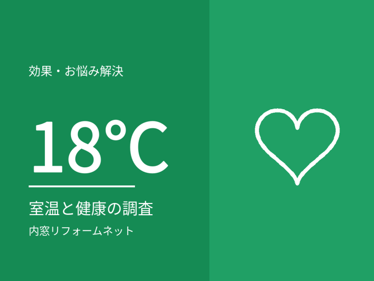 窓の断熱と健康。国の調査が示す室温と健康の関係、その読み方