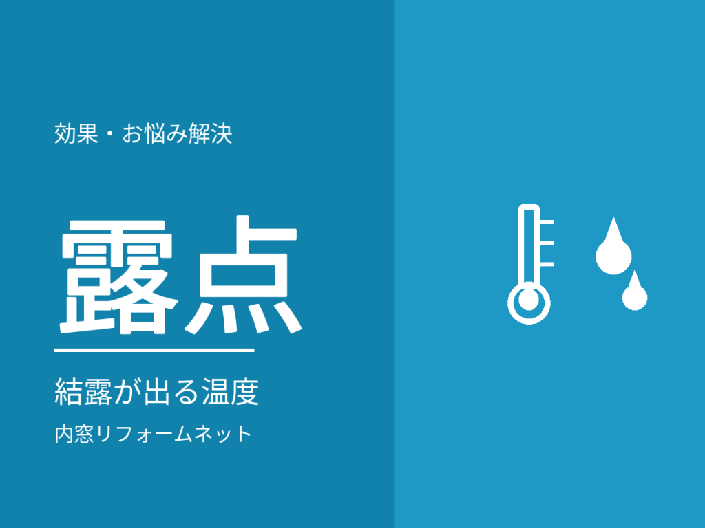 結露が出る温度の考え方(露点)