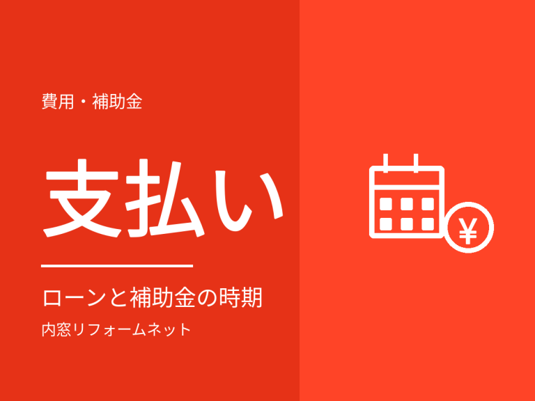 内窓の支払い方法とリフォームローンの考え方